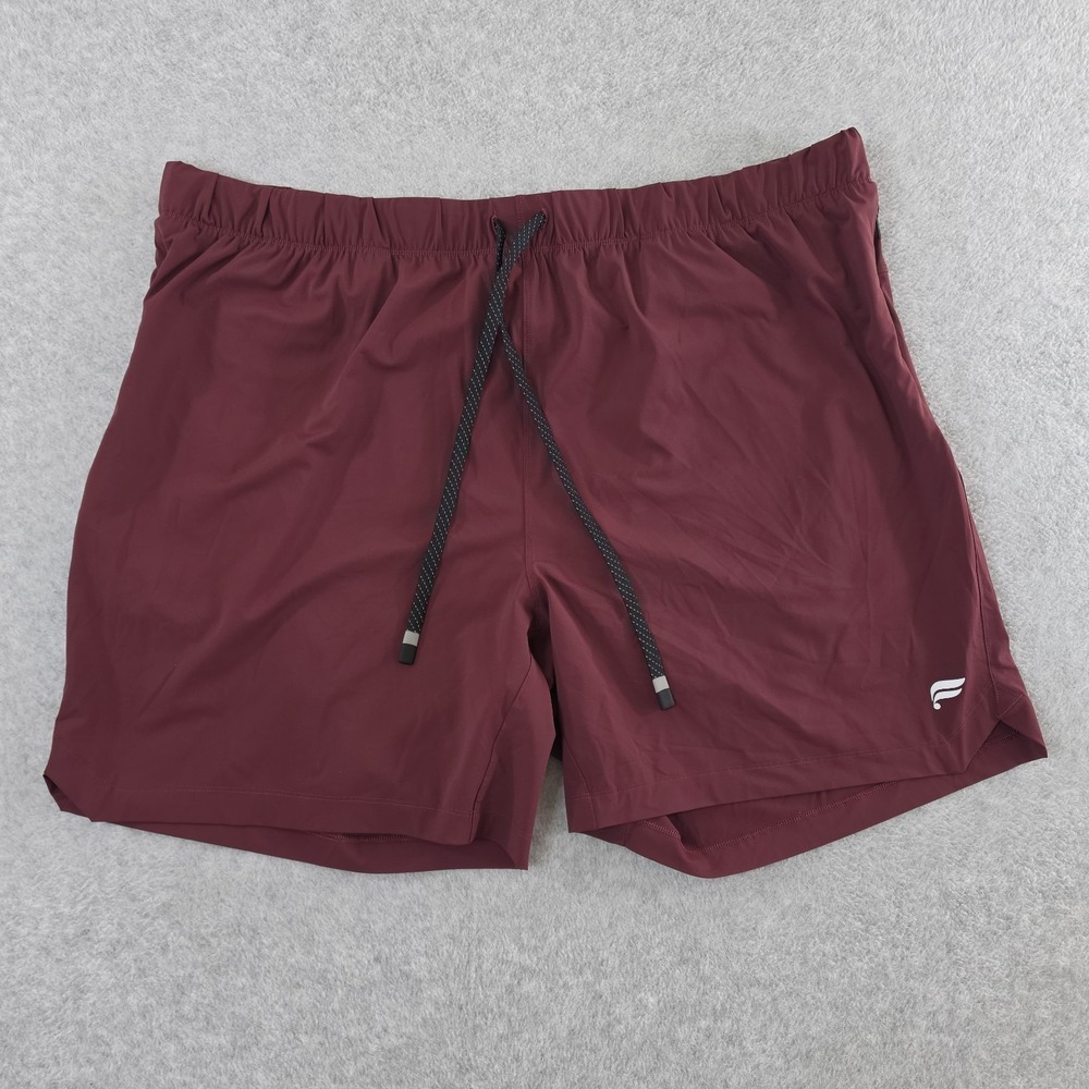 Fabletics Men's 7 Inch One Short Lined Athletic Shorts Maroon Size 3X  Quick Dry